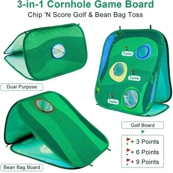 Golf Chipping Cornhole Game Set for Indoor Outdoor with carrying case. N… - Picture 5 of 8
